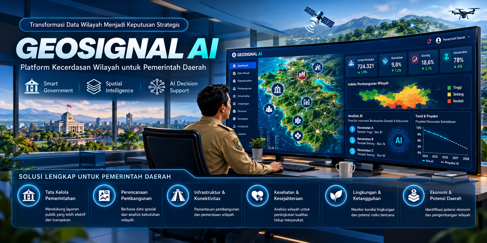 GeoSignal AI: Platform Kecerdasan Wilayah untuk Mendukung Keputusan Strategis Pemerintah Daerah