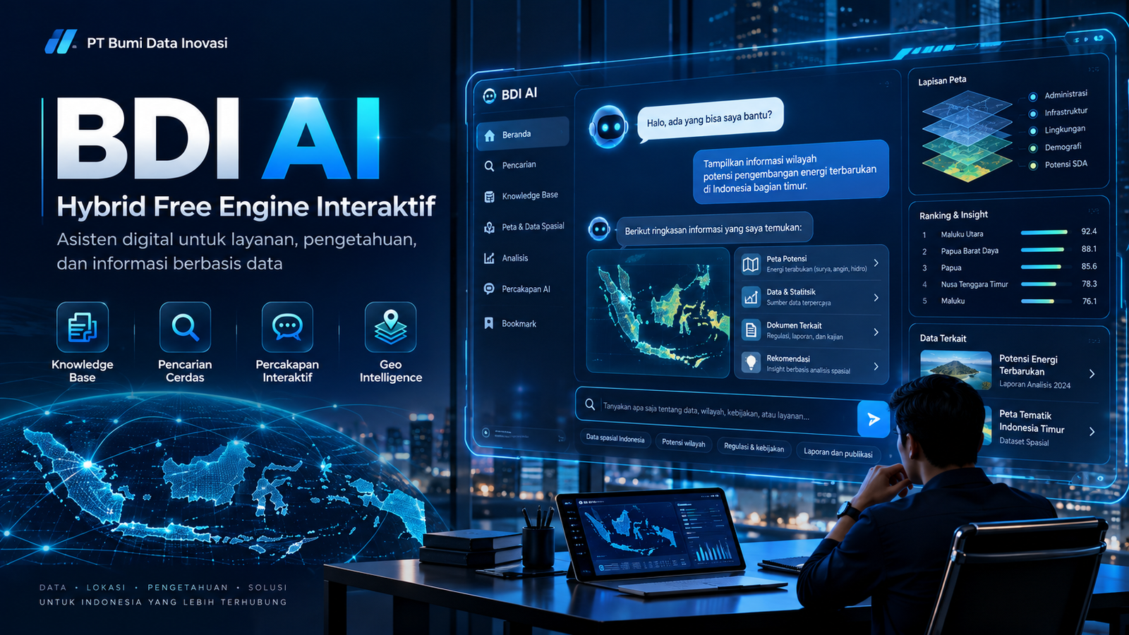 BDI AI: Hybrid Free Engine Interaktif untuk Informasi dan Pengetahuan Digital
